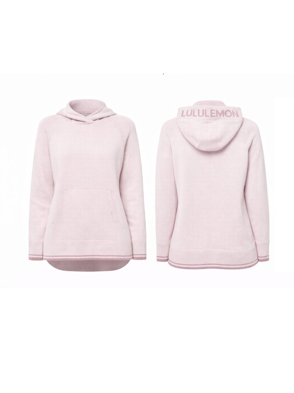 $160 LULULEMON Soothe Away Hoodie Sweater Pullover Pink Bliss Copper Coil Size 6